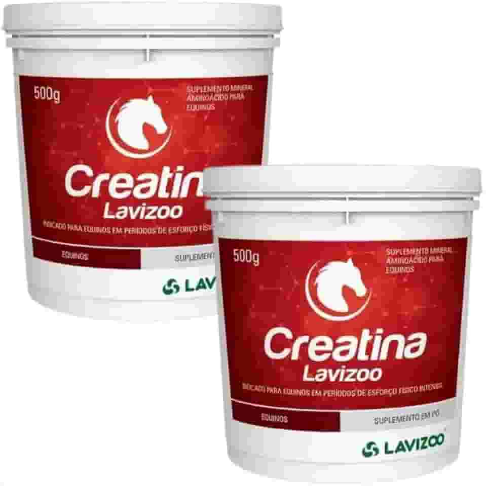 2 Creatina Suplemento Alimentar Para Cavalos 500 Gr Lavizoo