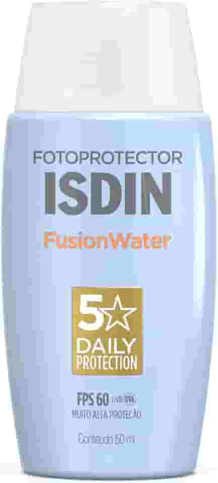 ISDIN Protetor Solar Facial Fusion Water 5 Stars Sem Cor FPS 60-50ml