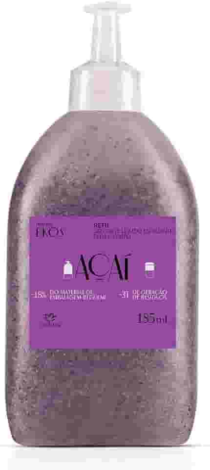 Natura Sabonete Líquido Esfoliante Corporal com Açaí - 185 ml