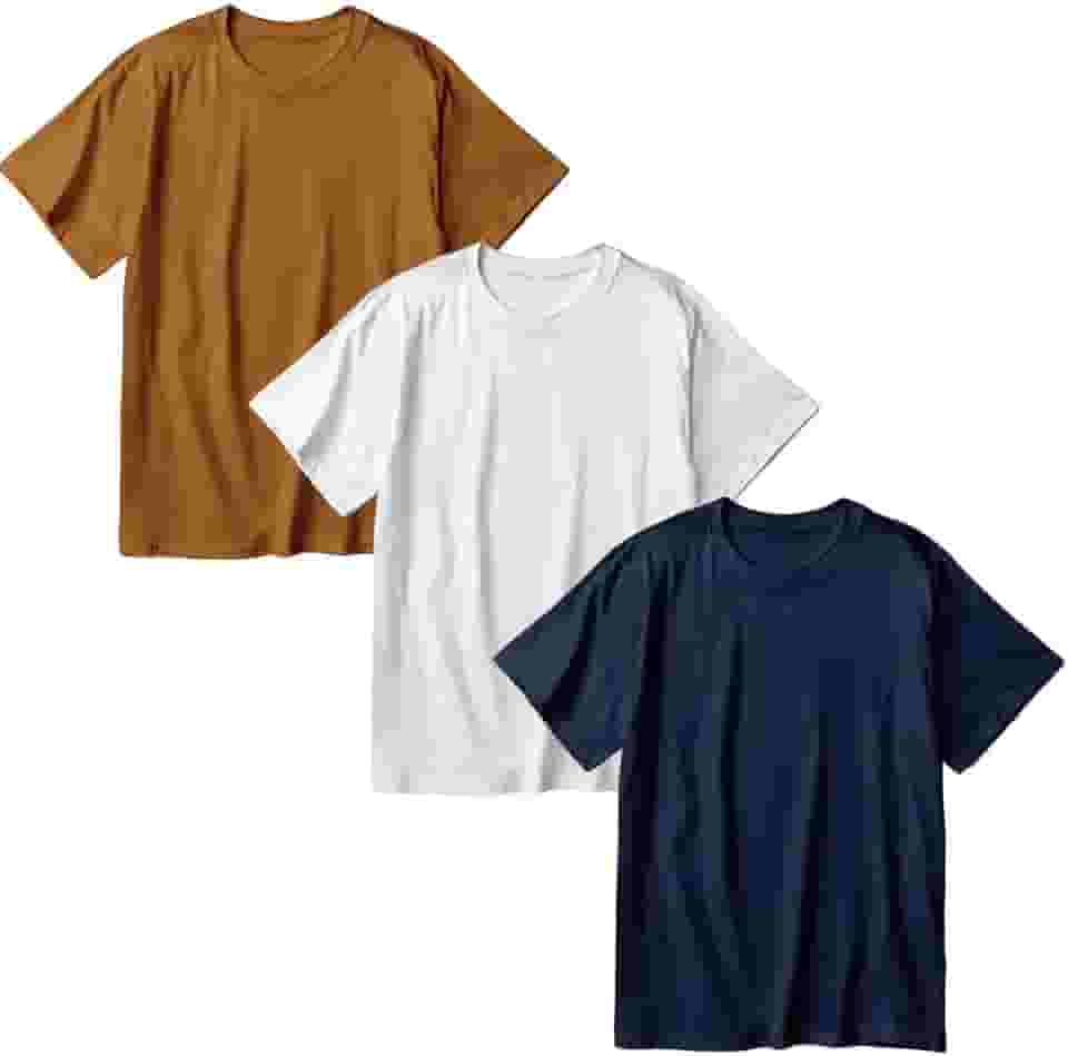 Kit 3 Camisetas Oversized Masculina Algodão Premium Lisa Moda Streetwear