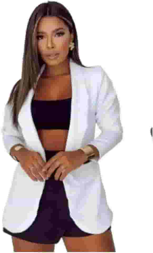 Blazer Feminino Alfaiataria Gola Cumprida R110