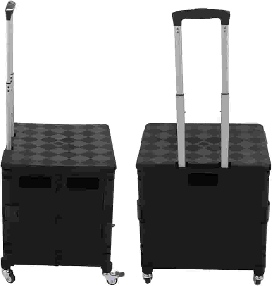 Carrinho De Feira Dobrável Multiuso Portátil Vira Maleta Com Rodinhas