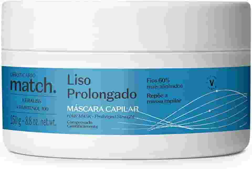 O BOTICARIO MATCH MASCARA CAPILAR LISO PROLONGADO 250g