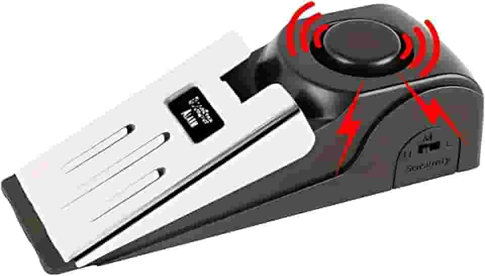 Alarme Trava Porta com Sirene Alta Premium Portátil Sem Fio Sensor de Segurança Inteligente Anti Roubo Ideal para Casa Apartamento Hotel Viagem Airbnb