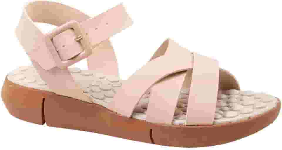 Sandalia Feminina Ortopédica Massageadora Confortavel Macia e Leve Via Angel 56.05