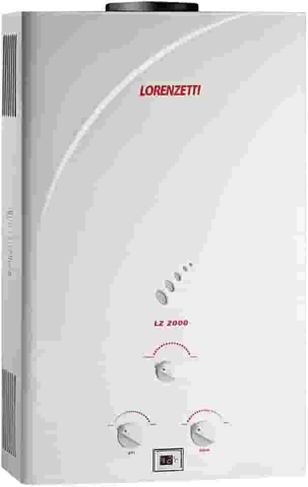 Aquecedor de Água a Gás Lz 2000 Gn 20, 0 L/Min, Lorenzetti, 7412092, Branco, Médio