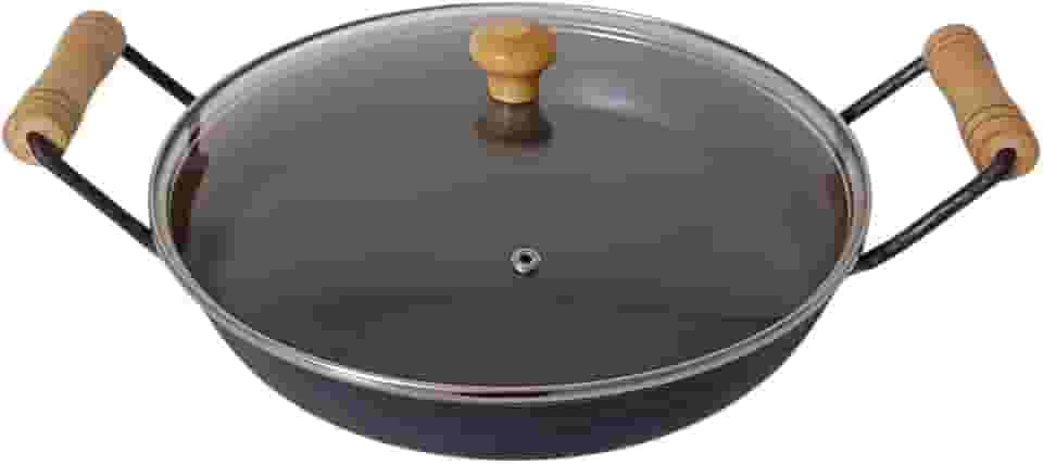 Disco Arado Chapa De Ferro 26cm Altura 6cm C Tampa De Vidro