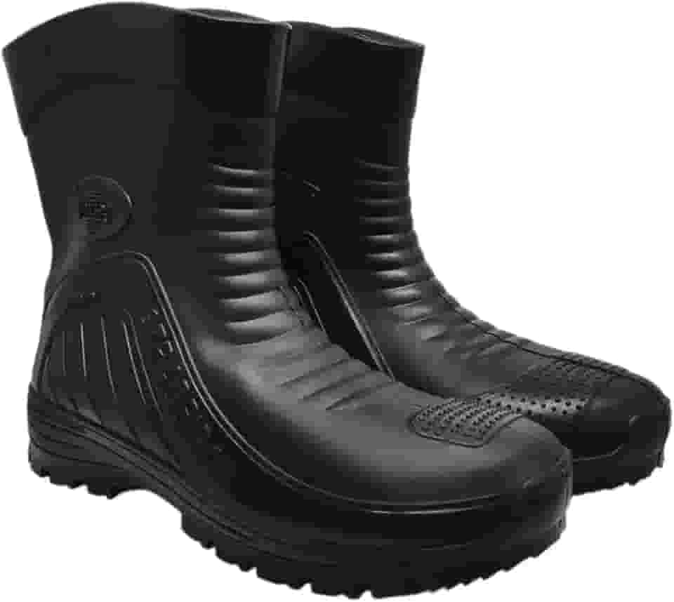 Bota Chuva Impermeável Moto Motociclista Motoqueiro Com Ca (Preto, 35/36)