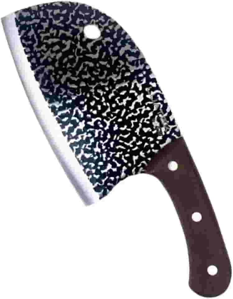 Cutelo de Carne de Alto Carbono Faca Osso Pesado Corte Premium Profissional Açougueiro(Só cutelo)