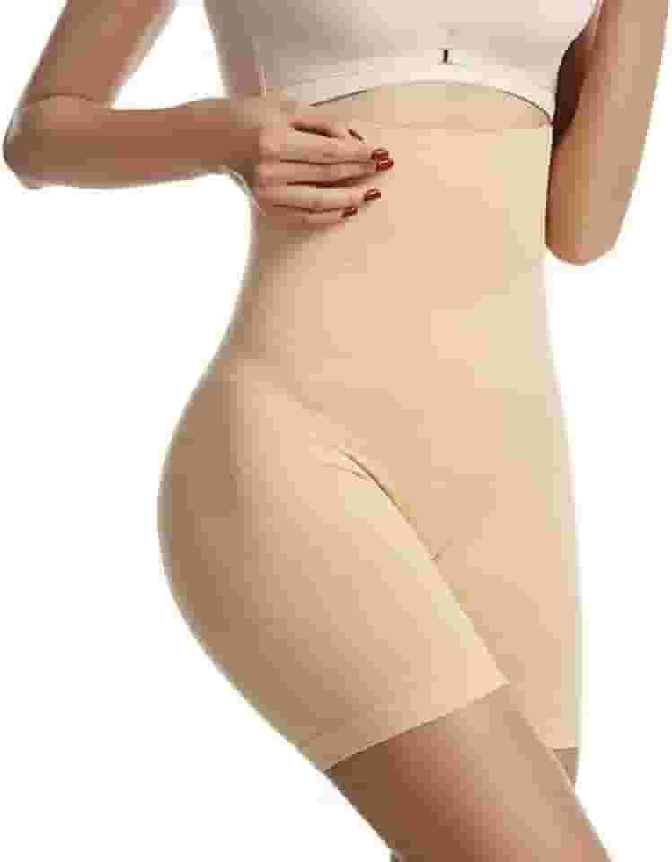 Cinta Modeladora Shorts Cintura Alta Diminui Aperta Barriga Compressão