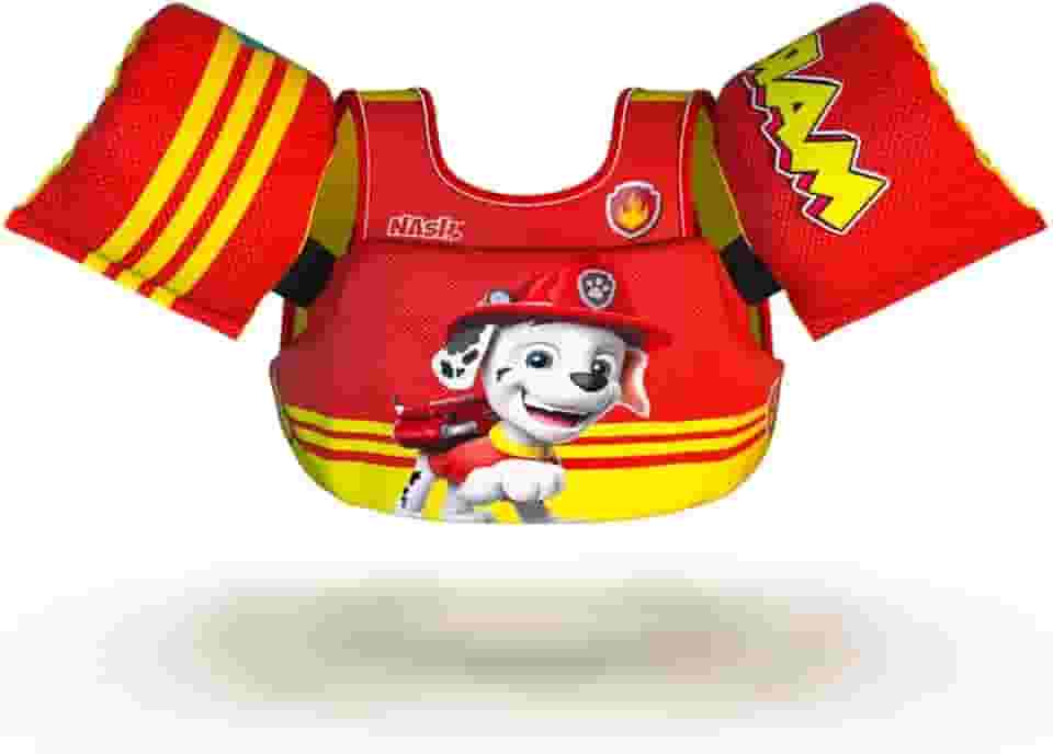 Boia Infantil com Colete Salva Vidas Nash - Patrulha Canina Marshall