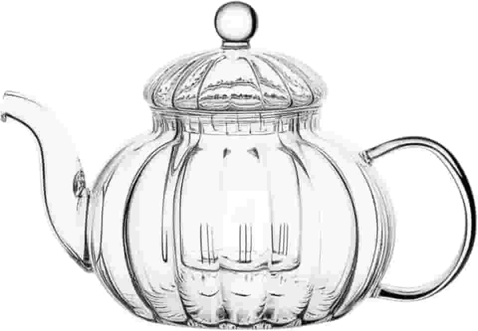 Bule Chaleira com infusor em vidro borossilicato 600ml