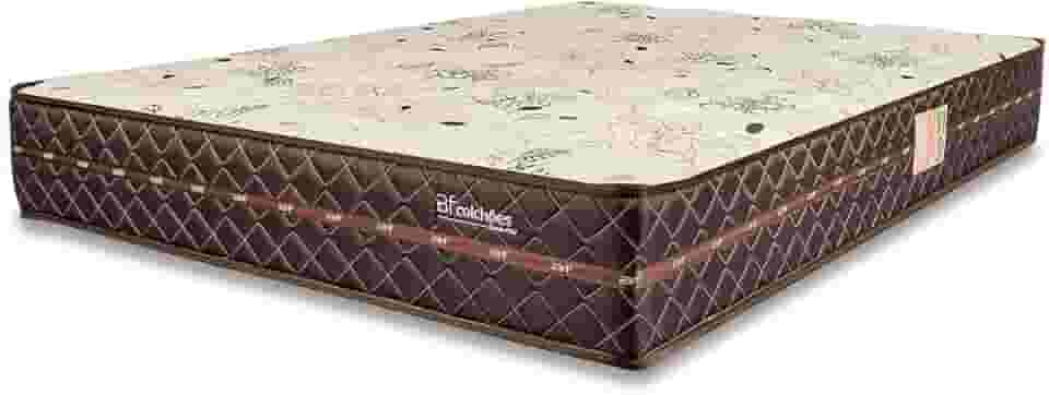Colchão Casal Firme Espuma D33 Antialérgico Certificado Bege 138x188x24cm - BF Colchoes