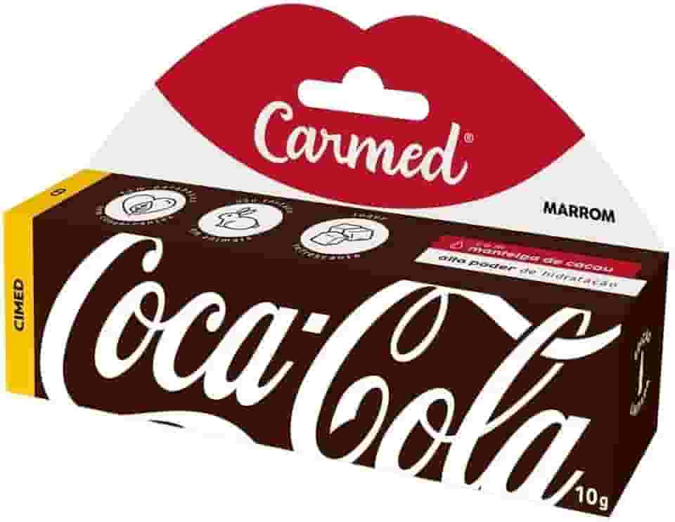 Hidratante Labial Carmed Coca Cola Marrom 10g