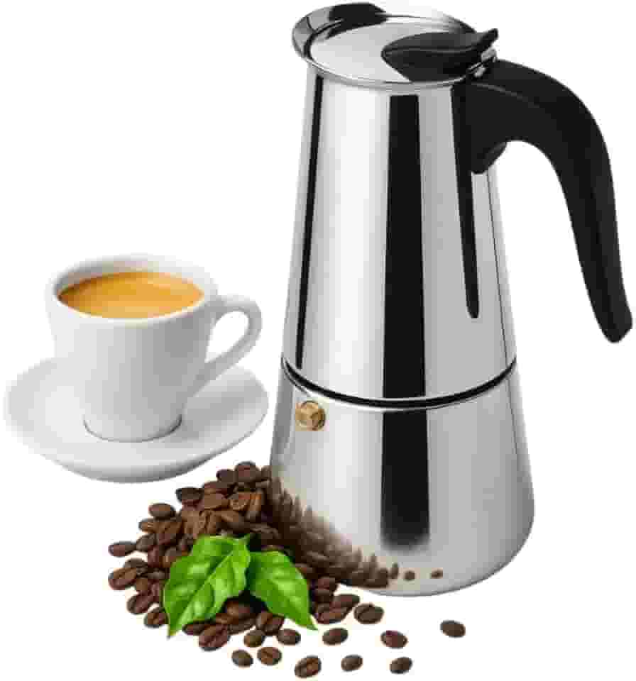 Cafeteira Italiana Expresso 600ml em Inox Para 12 Xícaras