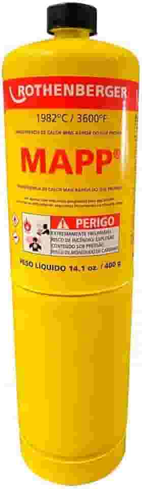 Gás Mapp Pro R35539 Rothenberger para Maçarico Portátil 400g Peça