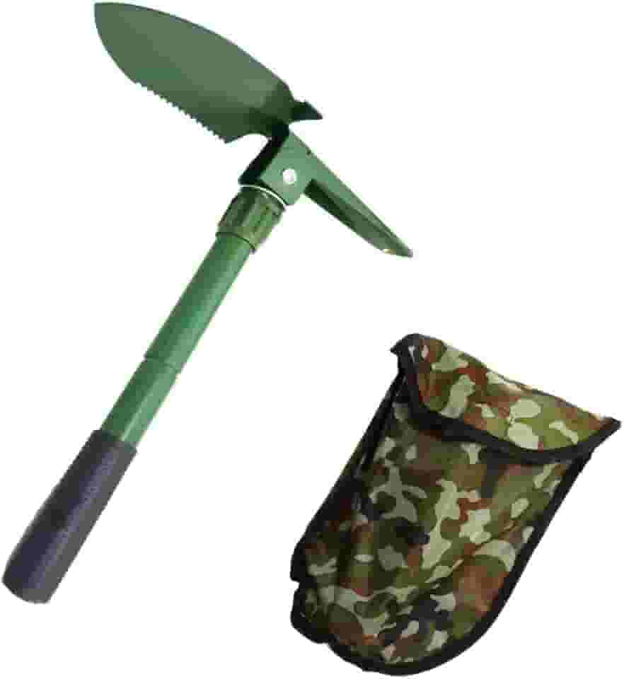 Pá Multifunção Picareta em Aço Dobrável com Estojo TX-02