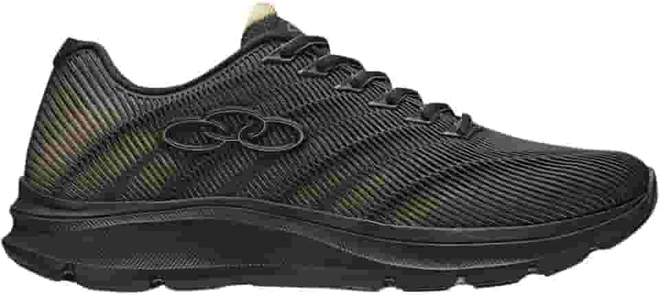 Tênis Esportivo Caminhada Olympikus Venum - Preto e Branco - Tamanho 36 - Unissex - Adultos