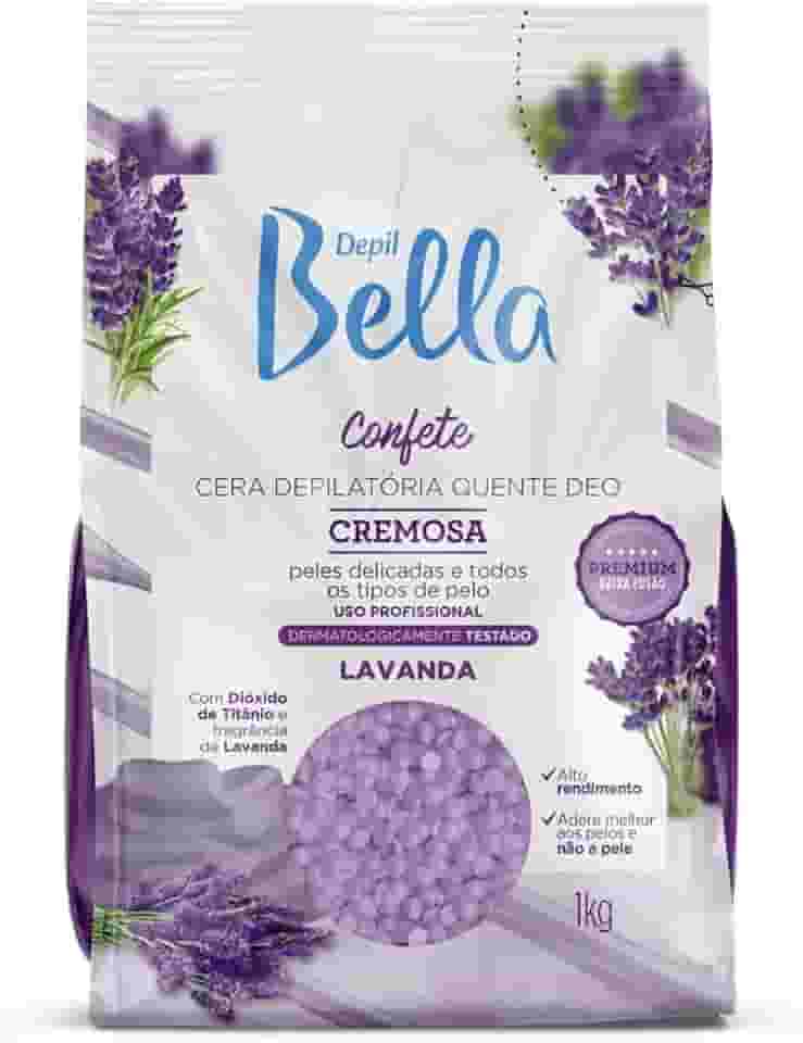 Depil Bella - Cera Depilatória Confete Cremosa Lavanda 1kg