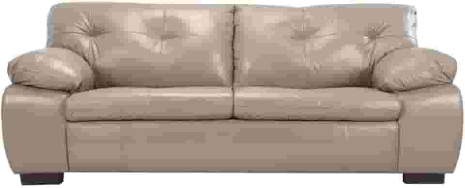 Sofá de Couro Marselha 3 lugares - Avelã