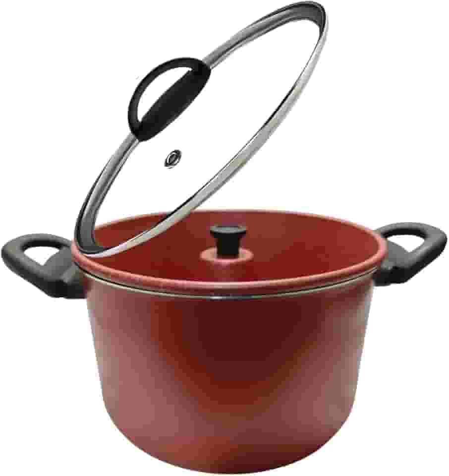 Panela Multiuso Vapor 2 X1 De Pudim Bolo e Doces Forma Vermelha Pindada