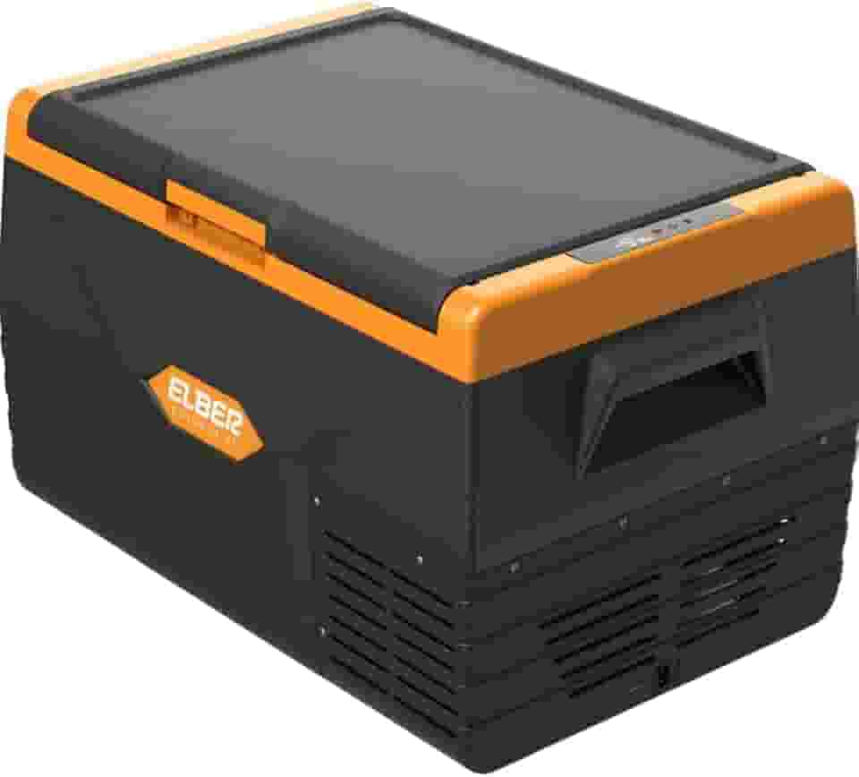 Geladeira Portátil Elber Black Line 50 Litros Preta 12v 24v - Caminhão Camping Motorhome