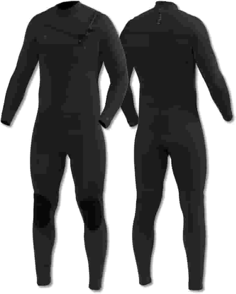 Long John Vissla 7 Seas 4/3 Full Chest Zip Masculino – Neoprene Limestone, Super Stretch, Fever Fiber, Alta Flexibilidade e Aquece 13ºC a 15ºC