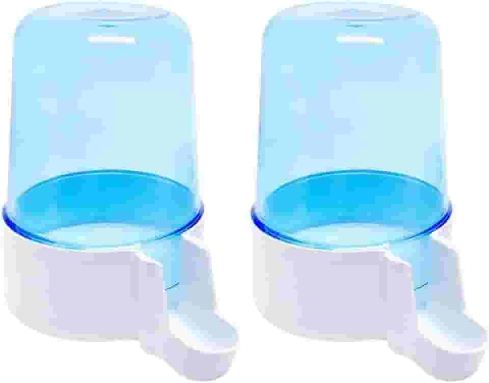 2 Bebedouro Automático 300ml Malha Larga Para Aves e Calopsitas
