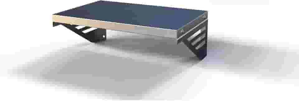 Prateleira Inox 80cm x 30cm Parede Lanchonete Restaurante