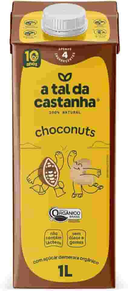 A Tal Da Castanha Bebida Vegetal Castanha de Caju e Cacau Choconuts Orgânico, 1L