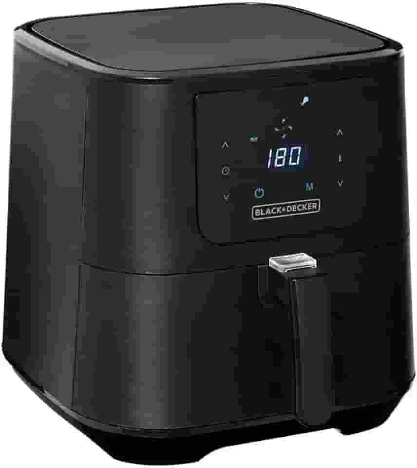 BLACK+DECKER Air Fryer, Fritadeira Elétrica Digital, sem Óleo, com Capacidade de 7L Modelo AFD7Q, 110V