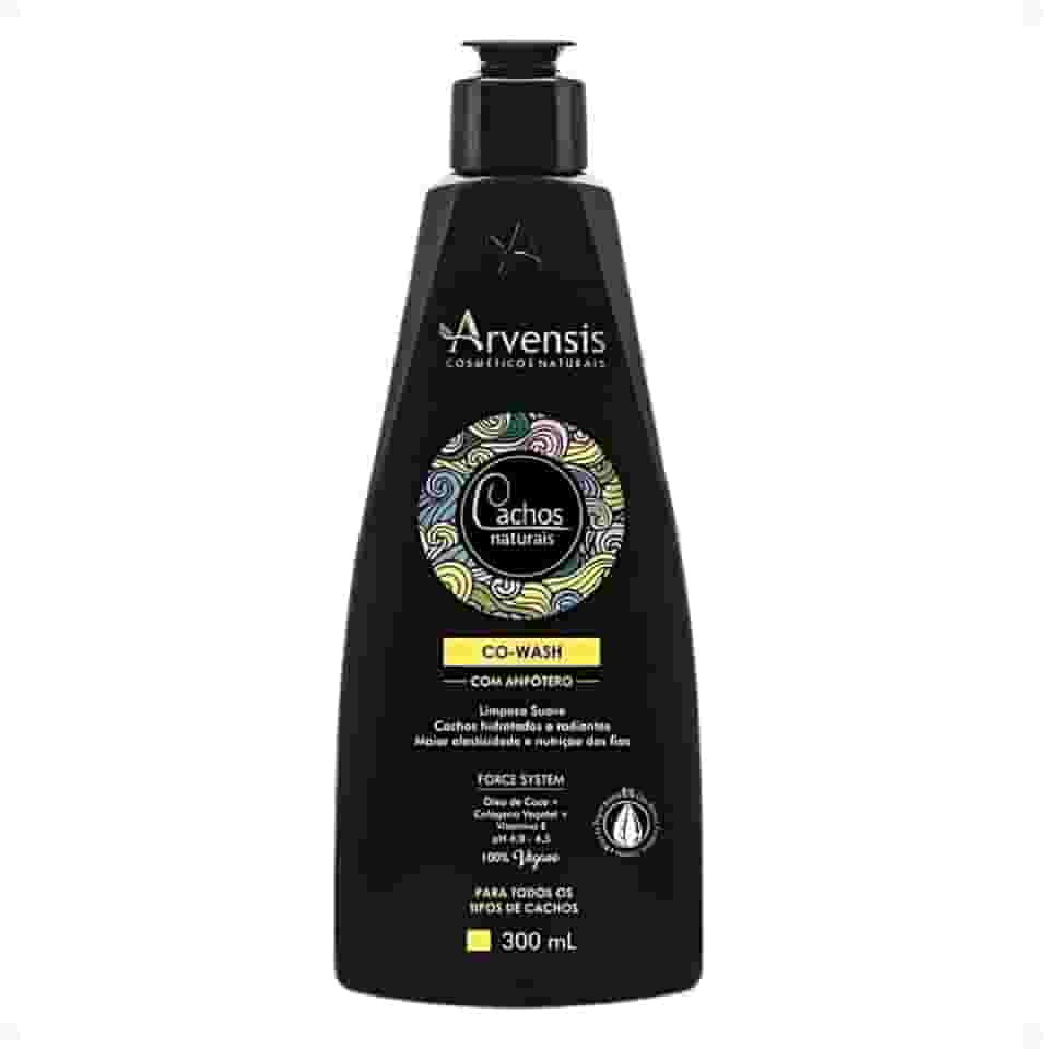 Arvensis – Co-Wash Cachos Naturais 300ml | Limpeza Suave com Óleo de Coco, Colágeno Vegetal e Vitamina E | Maciez, Elasticidade e Higienização Gentil para Todos os Tipos de Cachos