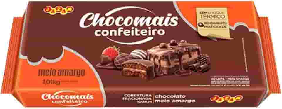 Cobertura Chocomais Confeiteiro Barra 1,01kg (1,01kg, Chocolate meio amargo)