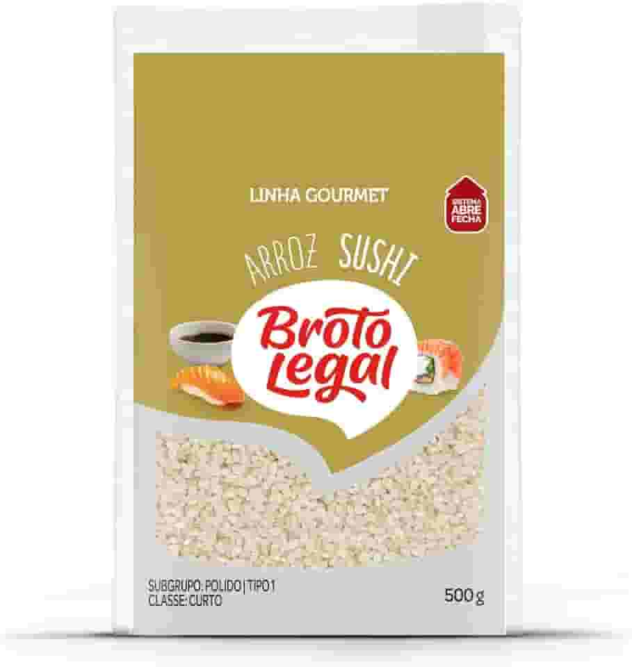 Broto Legal, Arroz para Sushi, Grão Curto, Seleção Especial, Tipo 1-500GR