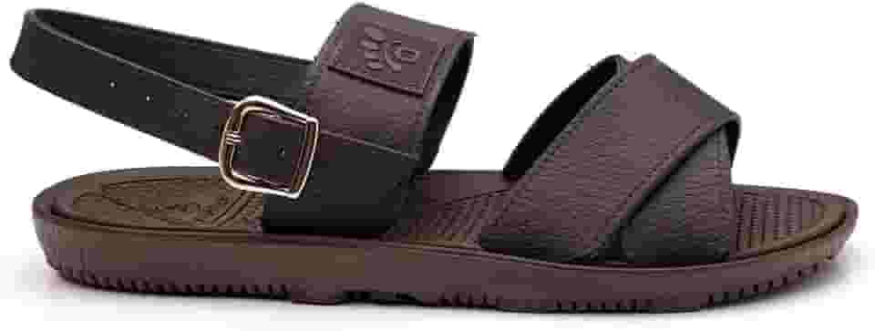 Sandália Anatômica Masculina Ortopédica, Antiderrapante, Leve, Alívio para Dores nos Pés e Esporão, Preto e Café, Tamanhos 35-44