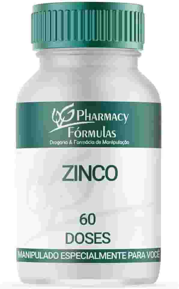 Zinco 50mg - Suplemento para Imunidade, Pele e Cabelos | Alta Absorção | 60 Cápsulas | Pharmacy & Formulas