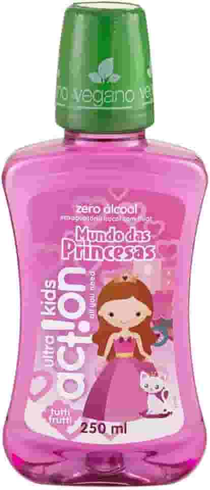 Ultra Action Enxaguante Bucal Infantil Mundo Das Princesas Tutti Frutti Boni Kids Limpa Com Suavidade