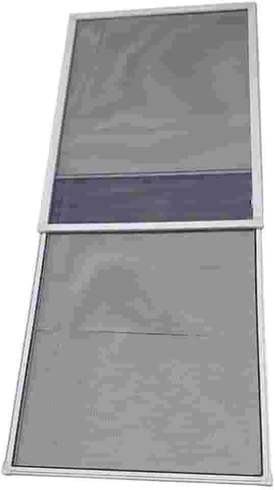 Tela Mosquiteira Regulável Para Portas E Janelas 70cm até 130cm Alumínio Reforçado (Branco)