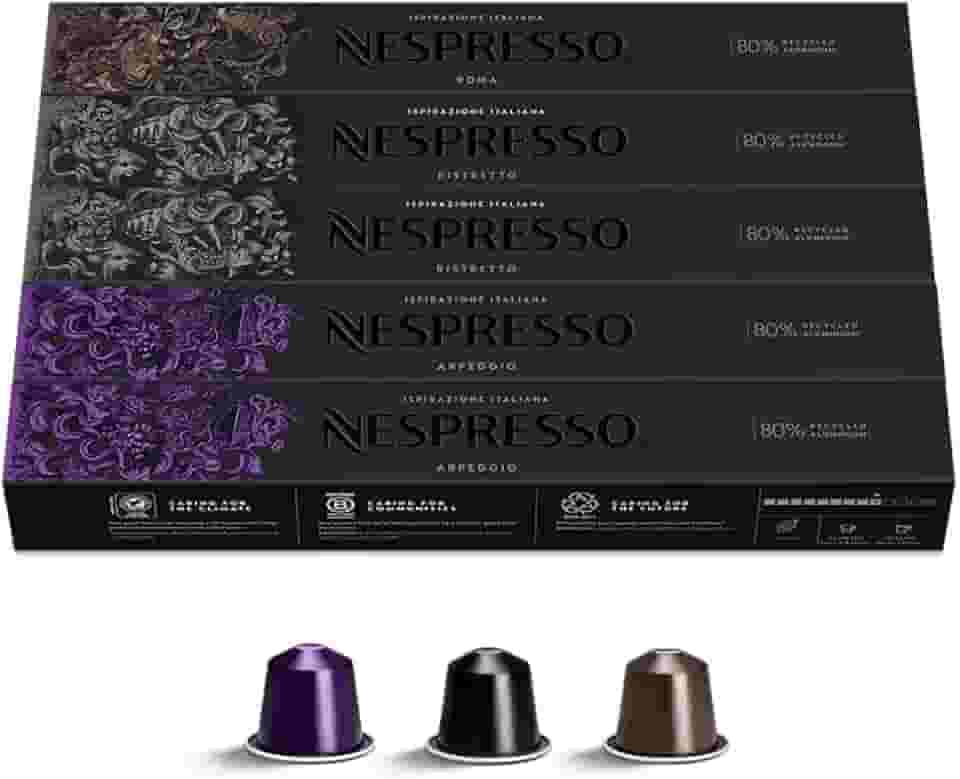 Nespresso Cápsulas de Café Intenso - 50 Cápsulas