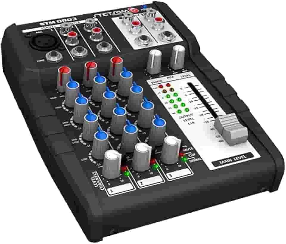 Mesa De Som Stetsom 12V STM0803 3 Canais 4 Eq Band