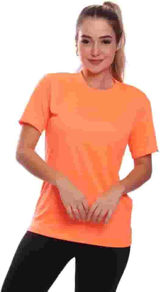 Camiseta Feminina Proteção Solar UV Lisa Treino Academia Passeio Fitness Ciclismo Camisa