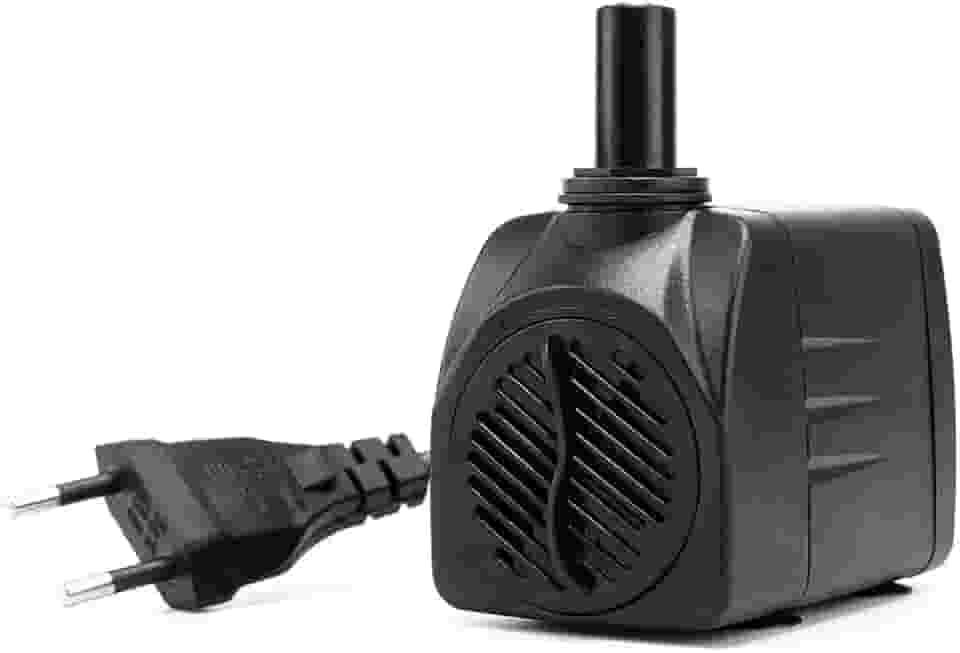 Bomba Submersa PL-202 para Aquários, Fontes e Lagos - 600 L/H, Silenciosa, Econômica e Compacta, Elevação de Até 1,3m (110V)