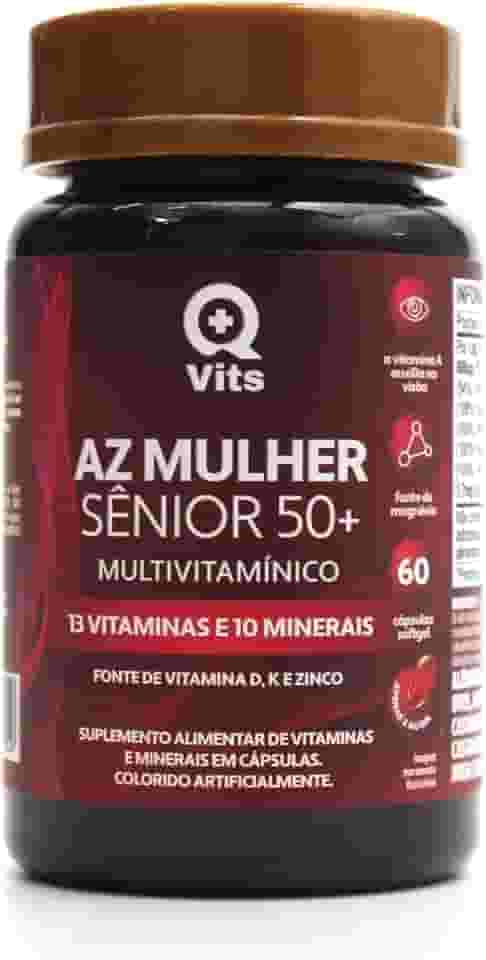AZ Mulher Sênior 50+ QMaisVits 60 Cápsulas Softgel