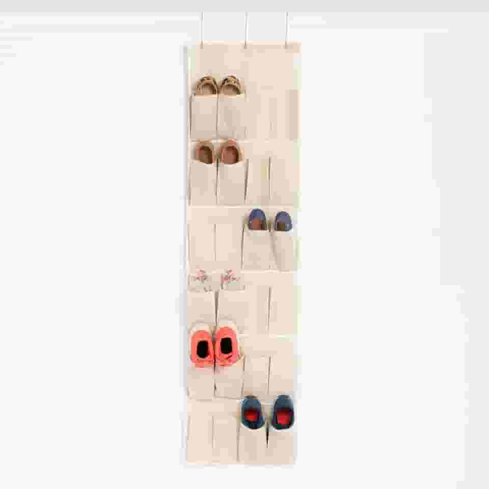 Sapateira de Pendurar Atras da Porta (Off, 24 Divisórias)