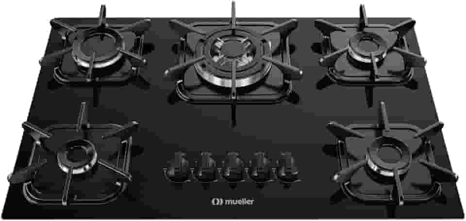 Cooktop 5 bocas com Queimador Tripla chama e Acendimento Super Automático - Mueller Unica