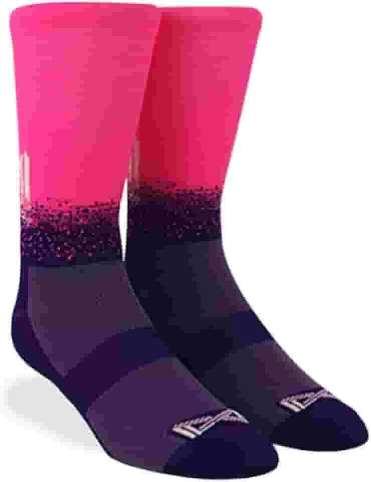 Meia Performance Poliamida Anti-suor Anti-bolha Corrida Bike Ciclismo Pedal Triathlon Treino Academia Unissex Cano Médio