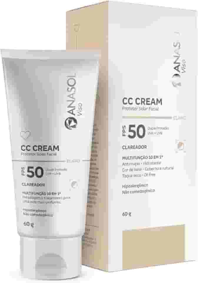 CC Cream Facial FPS 50 Claro 60g - Anasol