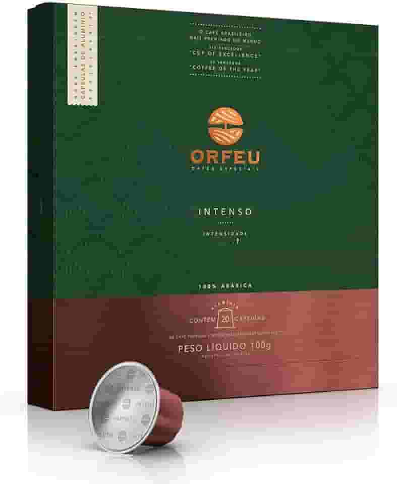 ORFEU Cápsulas De Café Orfeu Intenso Compatível Com Nespresso Contém 20 Unidades