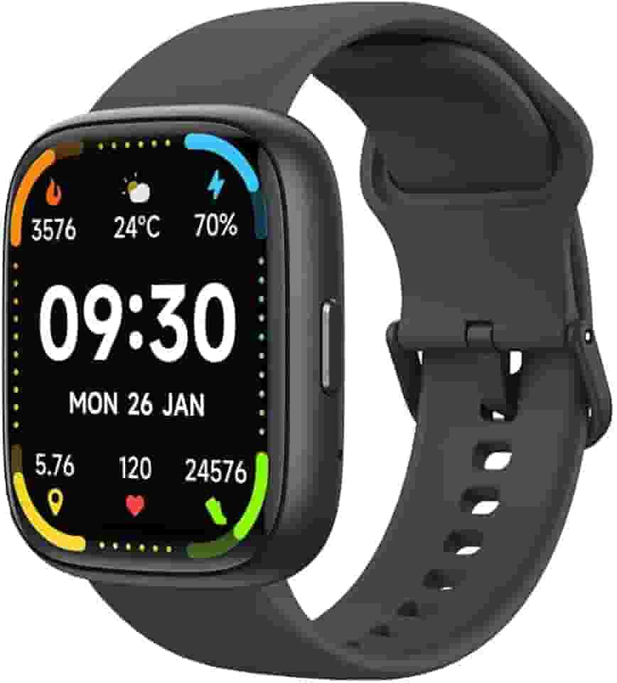 Relogio Smartwatch Pulse Masculino e Feminino,Tela HD de 1,8" Relógio Smartwatch com Alexa, 100 Esportes,Frequência Cardíaca e Monitoramento do Sono,IP68 à rova d'água,Compatível com Android iOS