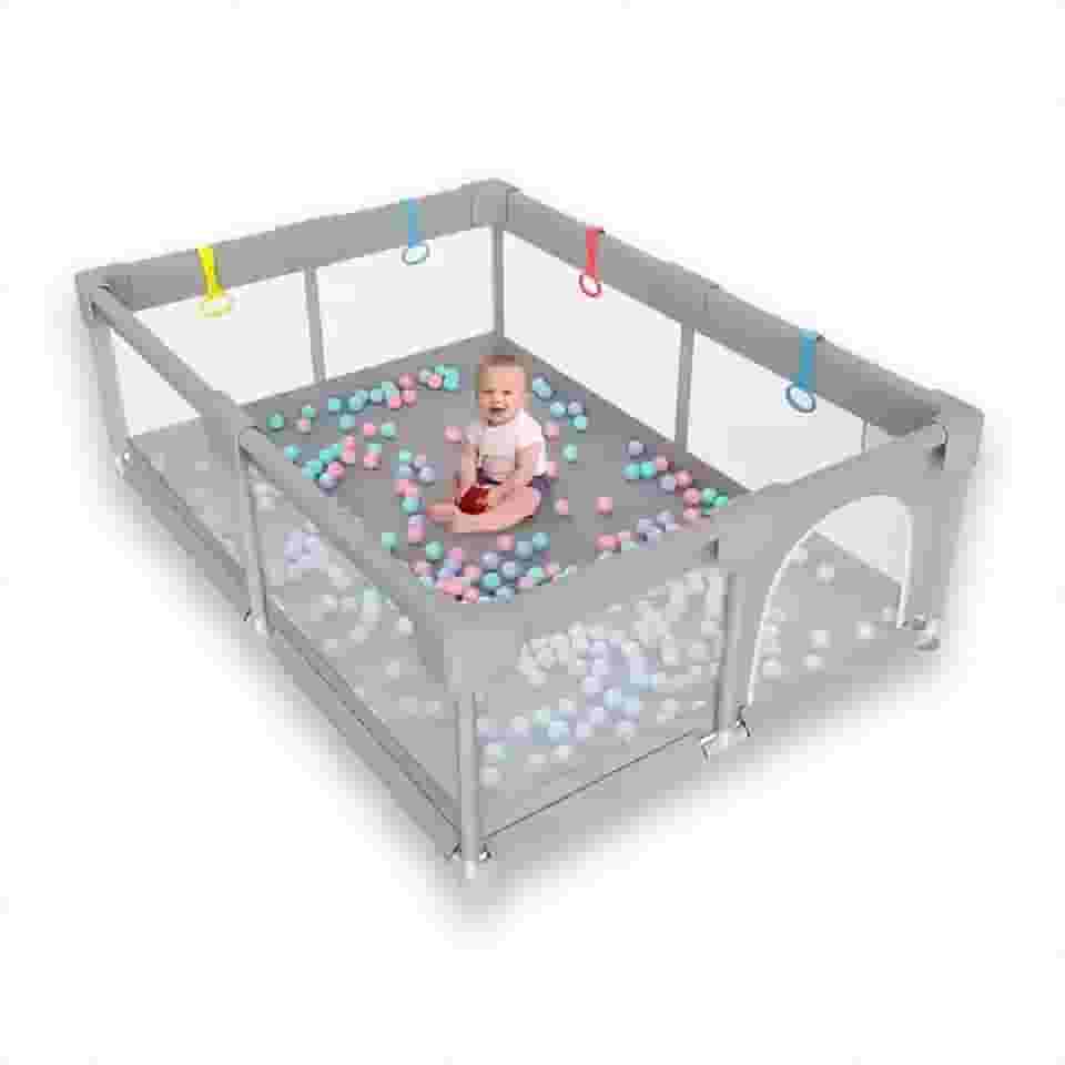 Cercadinho para Bebê Chiqueirinho Infantil Playground Desmontável 180 x 150 x 68 cm